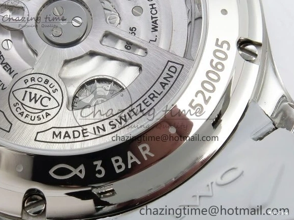 MIROTIME 1228 Portuguese Chrono IW3716 Z+F 1:1 Best Edition White Dial on Gray Rubber Strap A WrinkleFree 7014